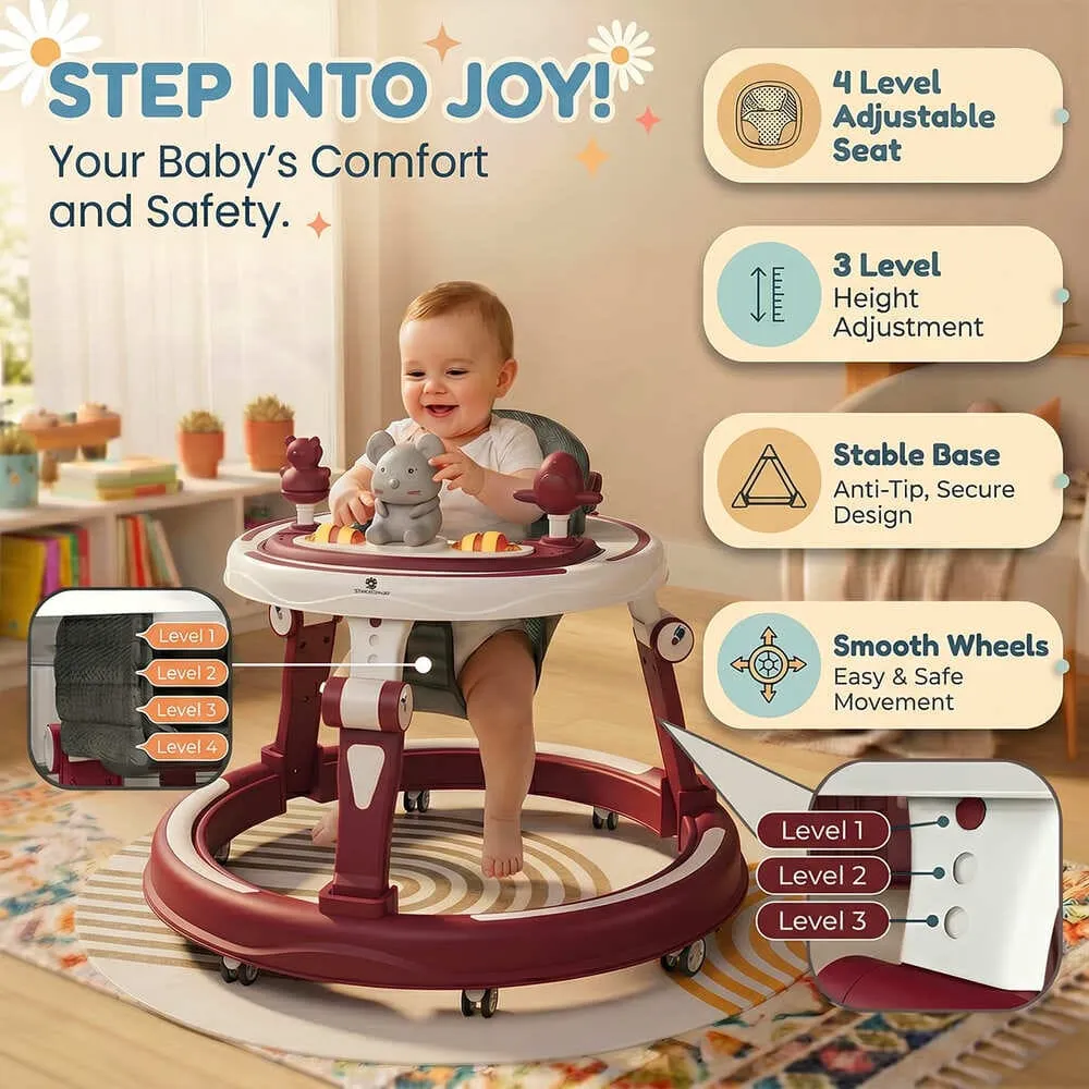 enjoy with baby walker with toy tray and lights