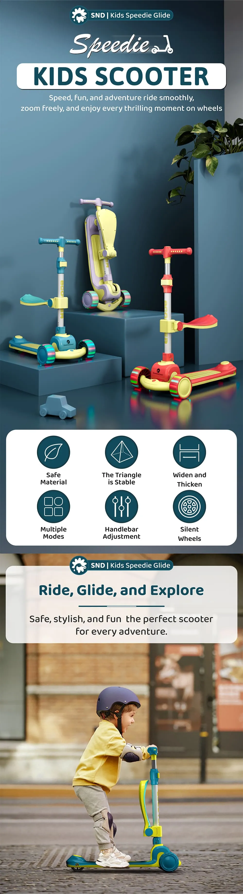 Kids Scooters With Seat For Toddlers