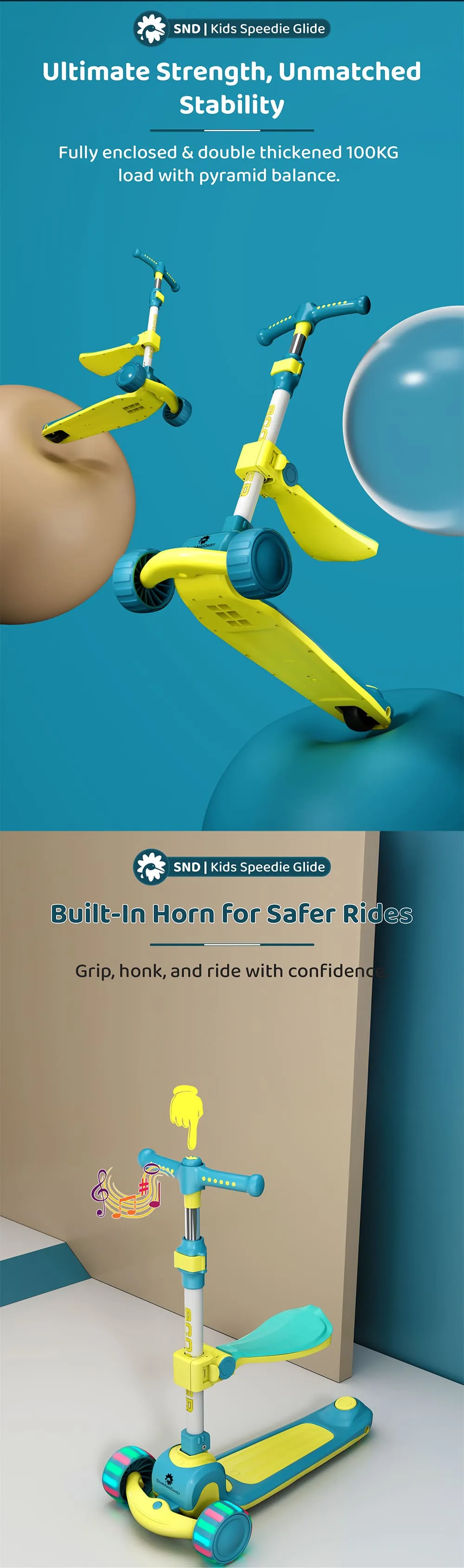 3 Wheels Kids Scooters