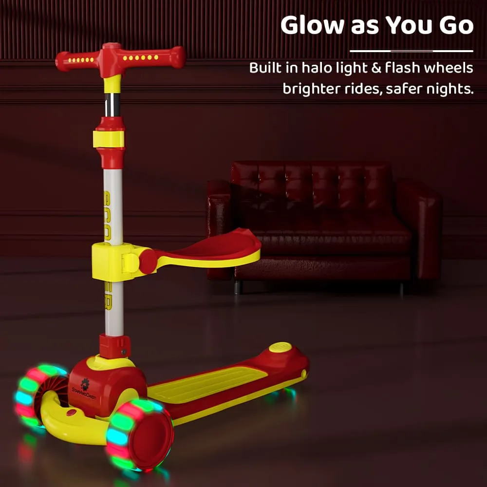Adjustable 3 Wheels Kids SCOOTER with LED Lights