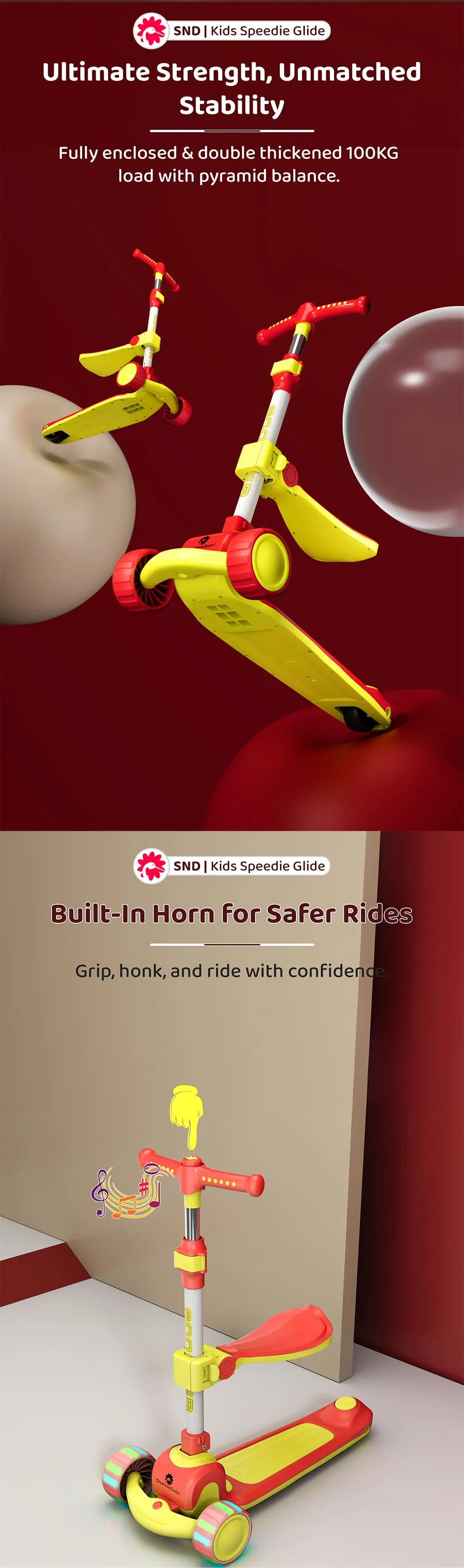 3 Wheels Kids Scooters