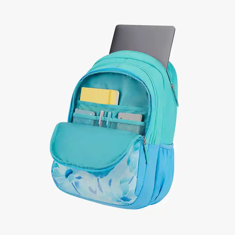 The Genie Elsie 36L Backpack is the perfect choice for students and professionals seeking a stylish, functional, and durable companion. With its spacious 36-liter capacity and three well-organized compartments, it effortlessly accommodates books, gadgets, and daily essentials. A dedicated padded laptop sleeve ensures device safety, while the front and side pockets offer quick access to smaller items. The built-in organizer keeps everything neatly arranged, and the included rain cover provides protection from unexpected showers. Designed for school, college, or travel, the Genie Elsie backpack combines comfort, convenience, and a trendy design, making it an ideal everyday essential.