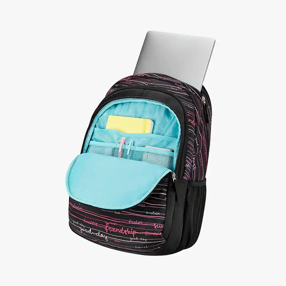 Genie Ocean Unisex Laptop Bag – 3 Compartments, Rain Cover, Smart Organization & All-Weather Protection