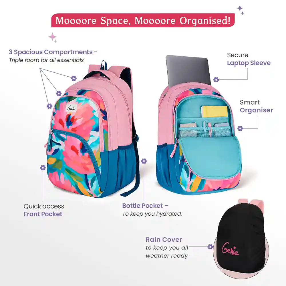 Genie Ruby 36L Laptop Backpack – Durable & Lightweight