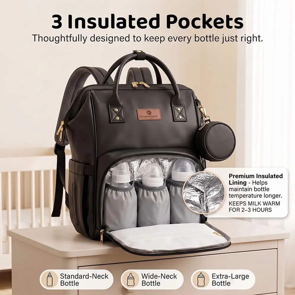 3 insulated packet Cozy carry bag black