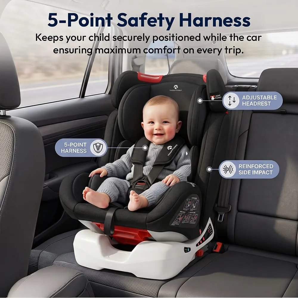 5 point belt baby car seat G401 black