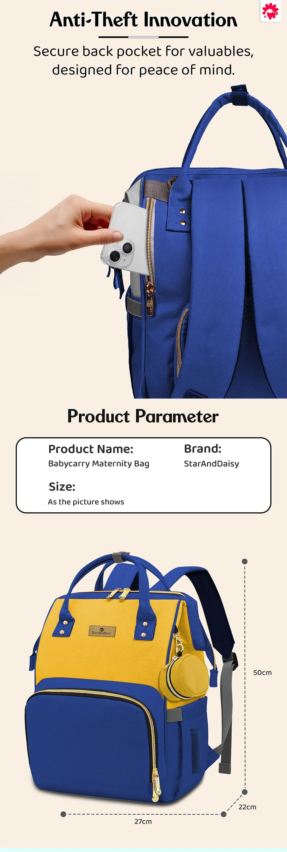 Trendy Maternity Bag for Fashionable Moms