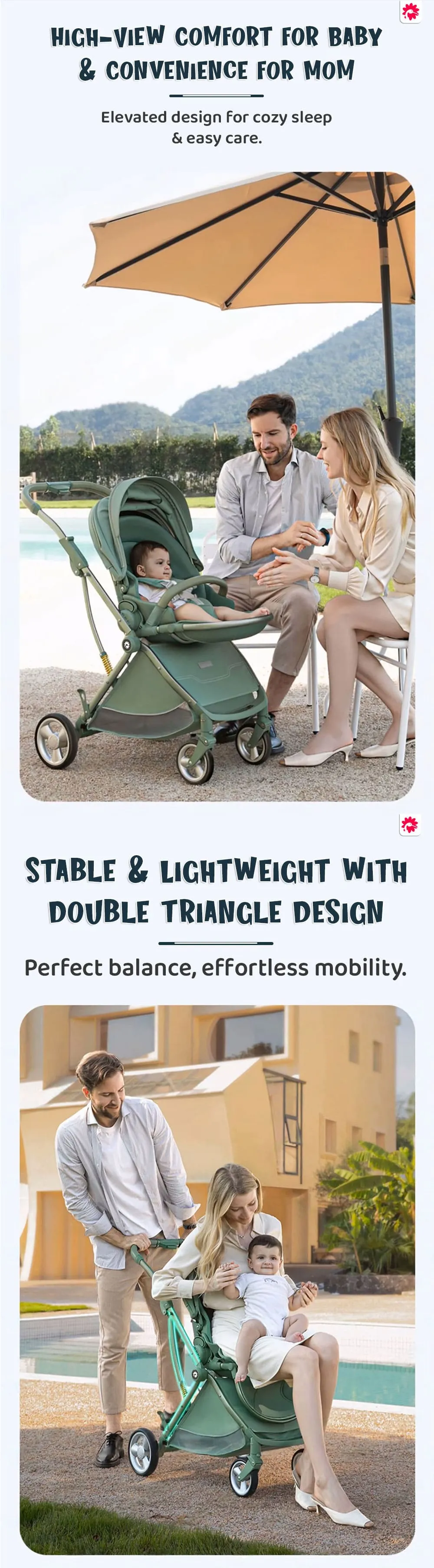 Convertible Baby Stroller