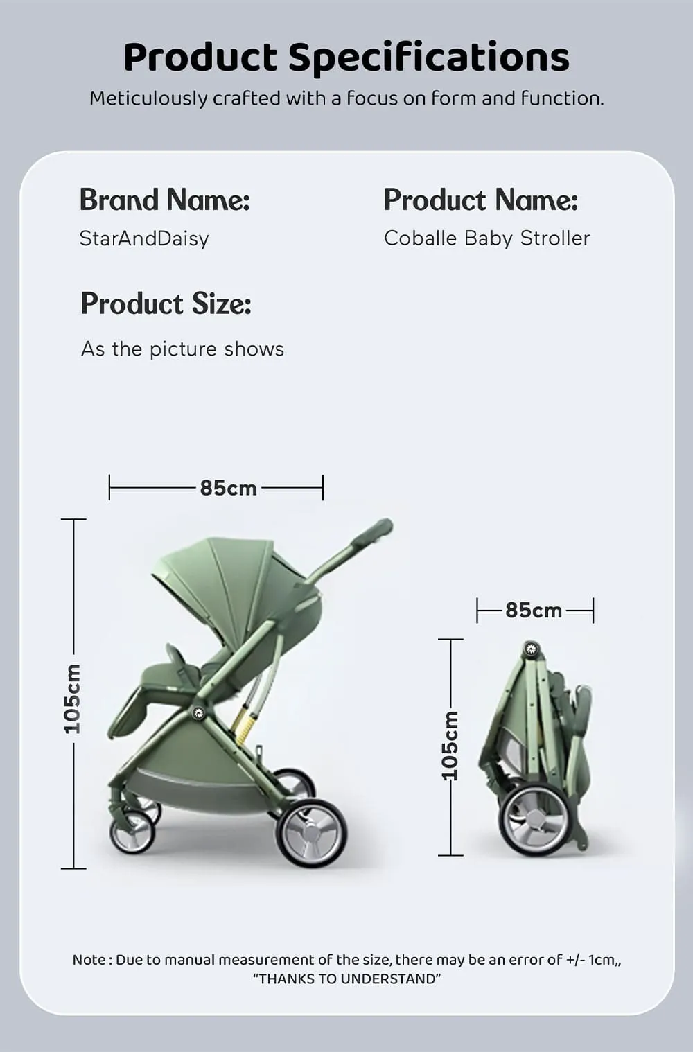 Specification of Baby Stroller