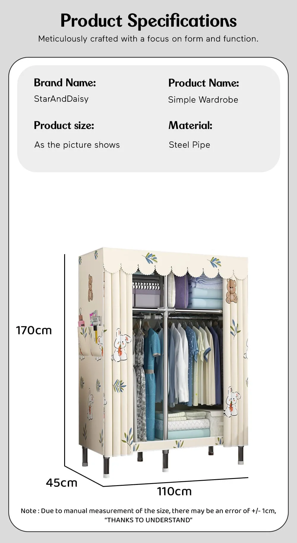 Stylish Kids Wardrobe for Small Space