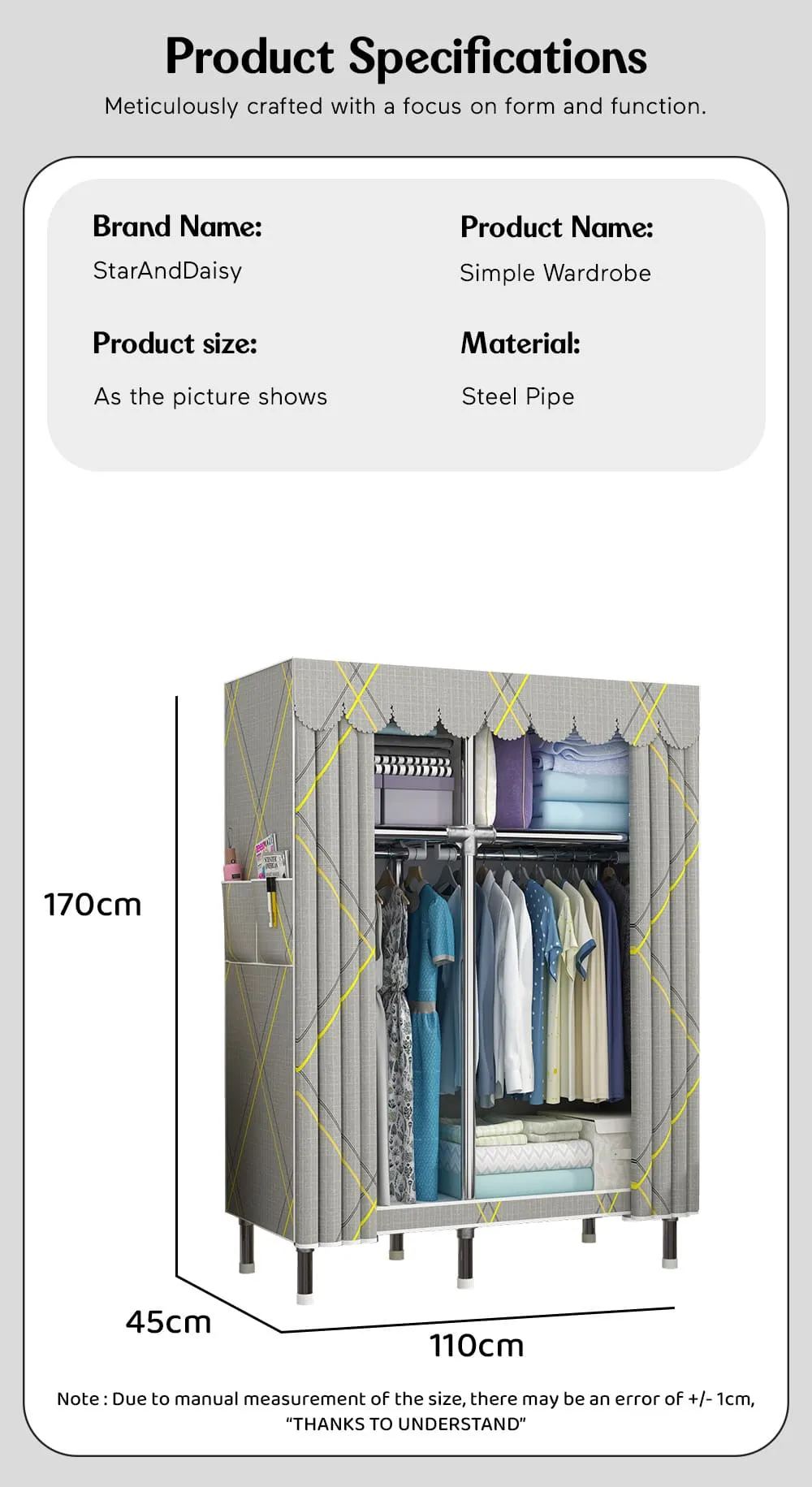 Stylish Kids Wardrobe for Small Space