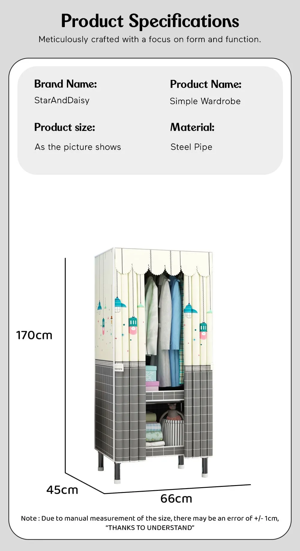 Stylish Kids Wardrobe for Small Space