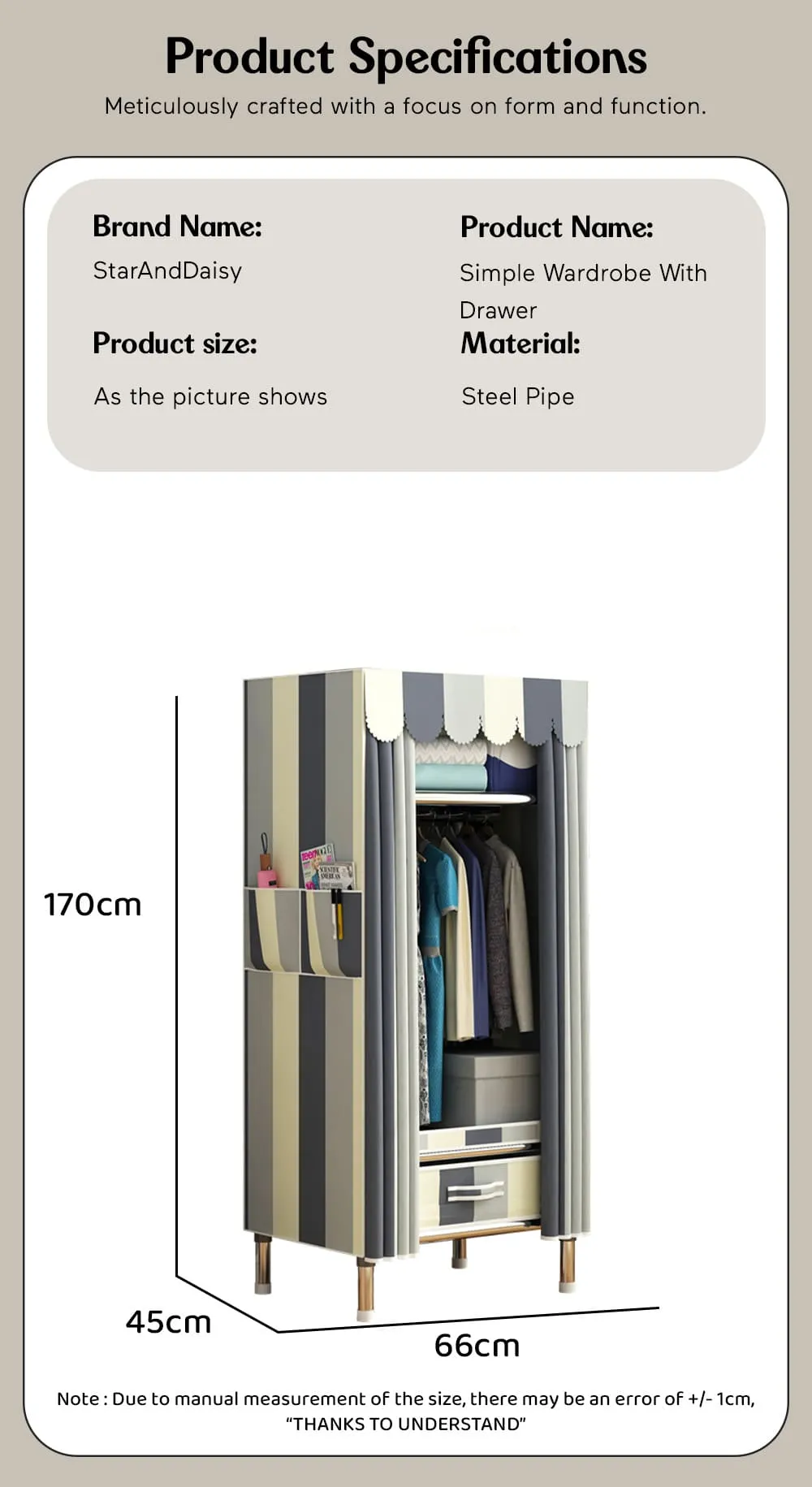 Stylish Kids Wardrobe for Small Space