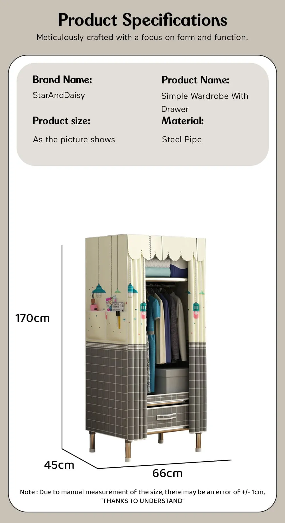 Stylish Kids Wardrobe for Small Space