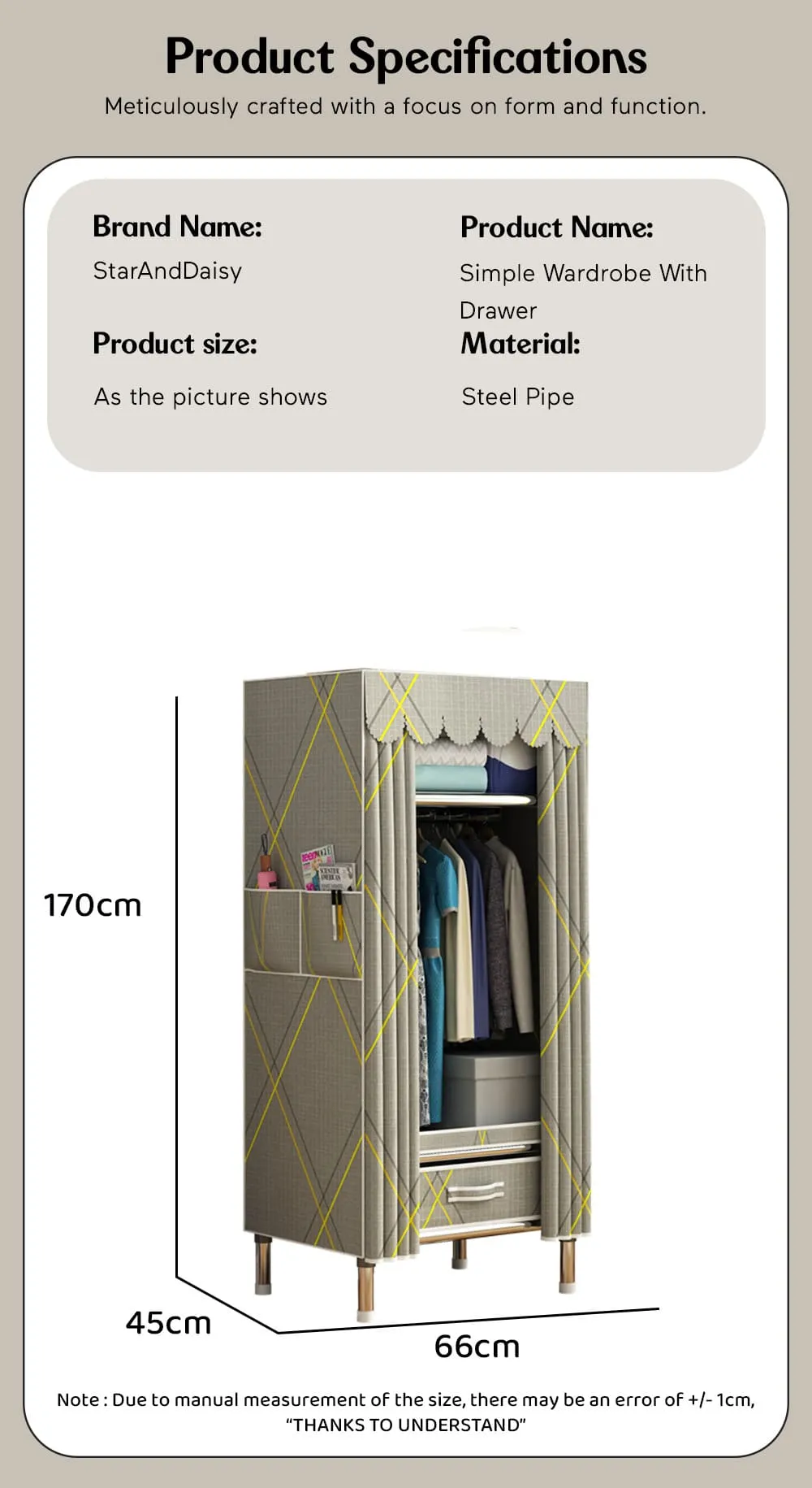 Stylish Kids Wardrobe for Small Space