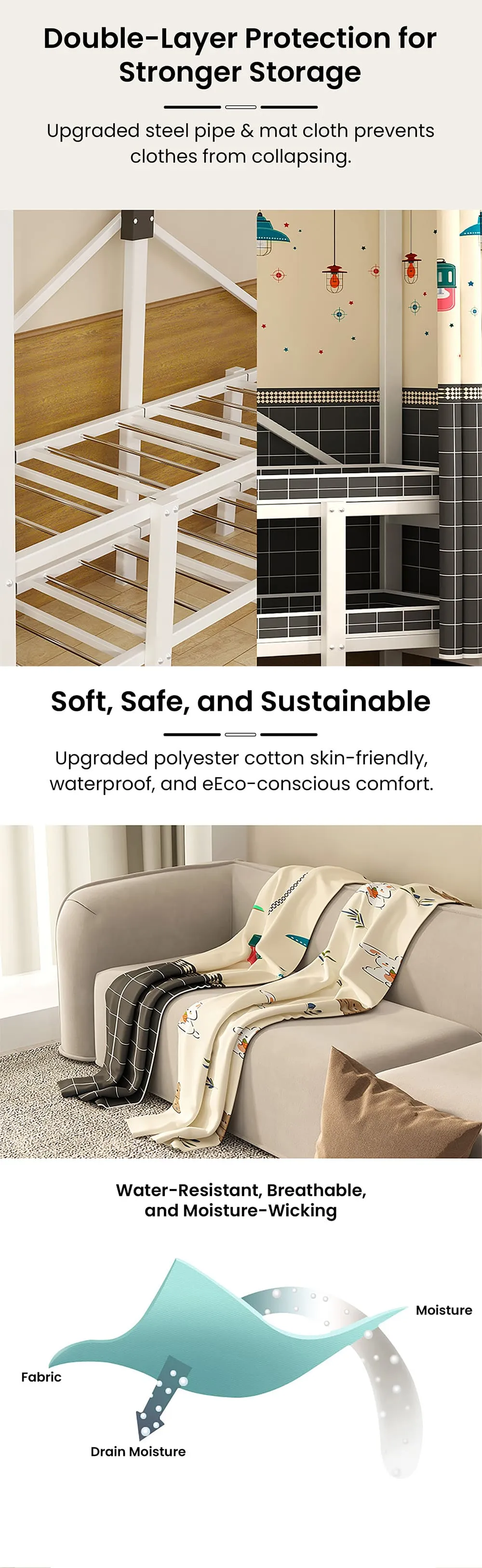 Easy-to-Assemble Kids Wardrobe