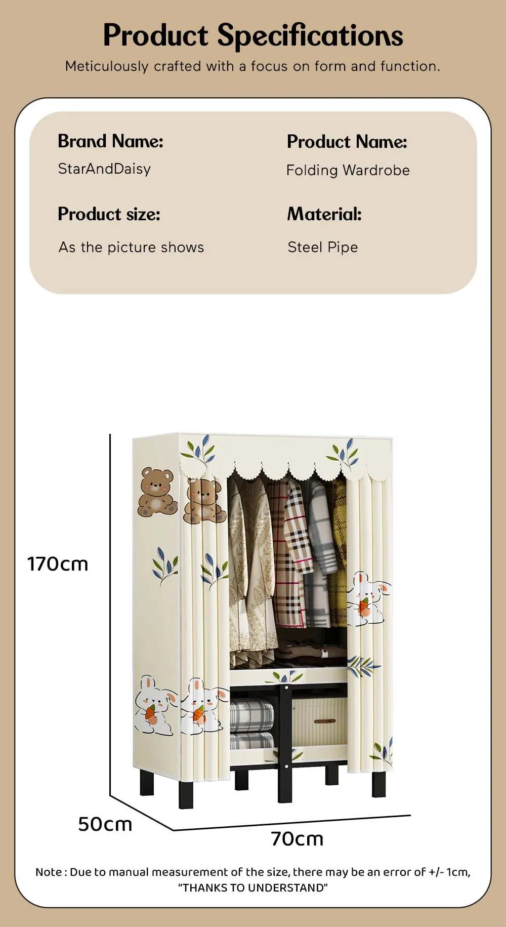 Stylish Kids Wardrobe for Small Space