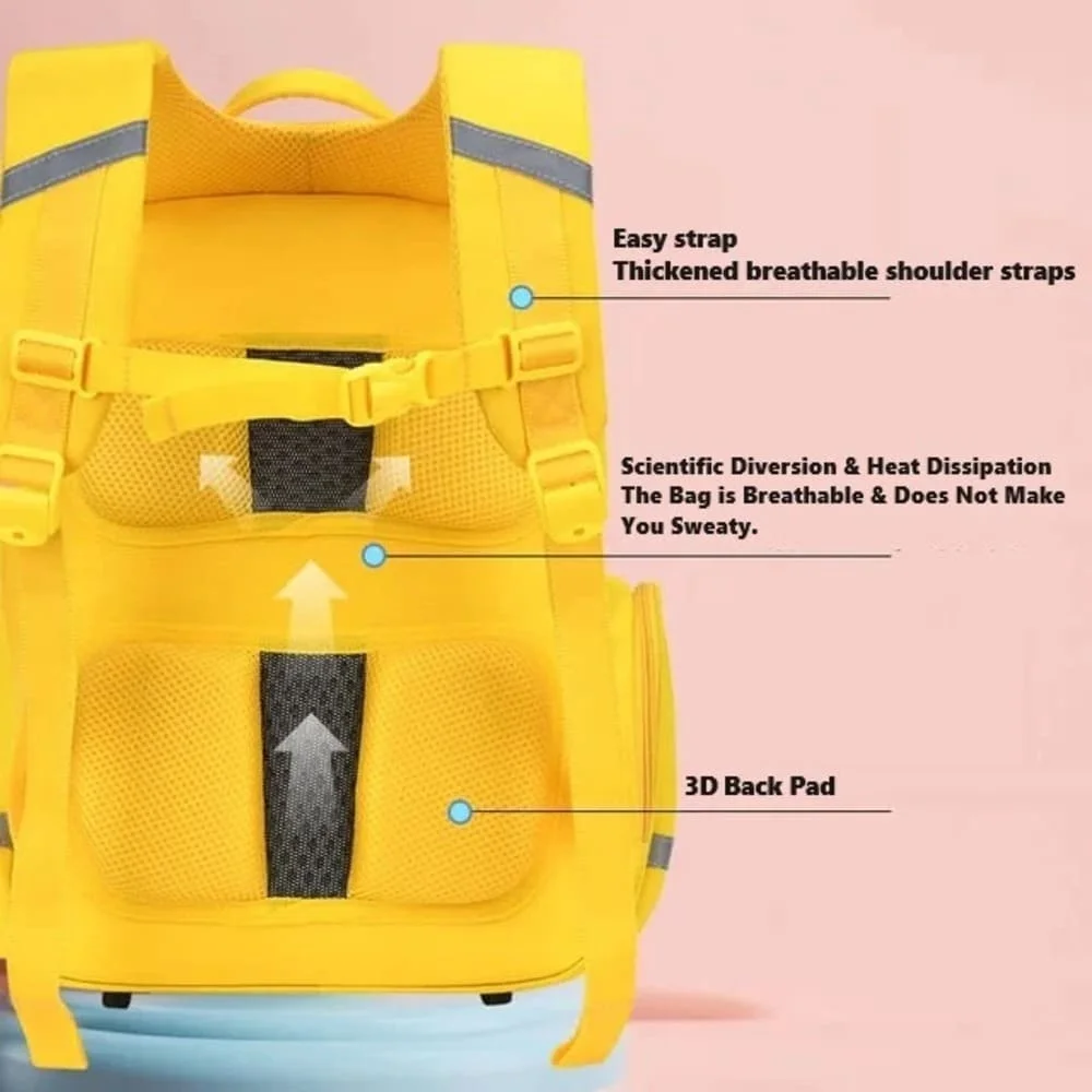 Beerus Cartoon Forest Backpack for Kids with Spacious Compartment, Durable Kids Bag with Adjustable Shoulder Straps, School Bag for Boys & Girls -Purple