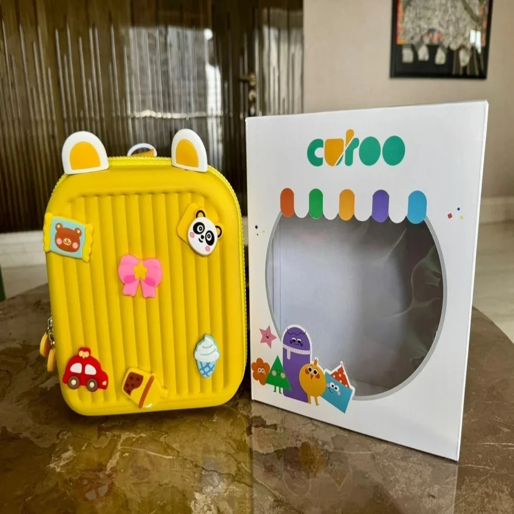 Playful 3D Cartoon Backpack for Kids, Lightweight, Durable School Bag with Adjustable Straps, Smooth Zippers & Customizable Badges – Perfect for Kids & Travel-Yellow