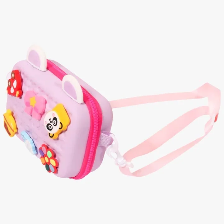 CharmEase Girls Sling Bag, Lightweight Bags For Kids, Spacious Bags with Multiple Pocket, Bags High Quality Zip-Green