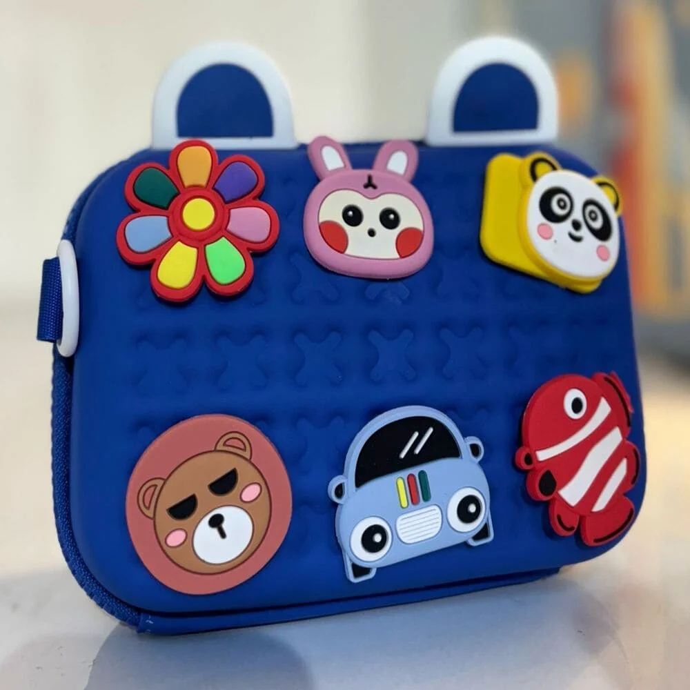 Sling Recta Bag, Lightweight Bags For Kids, Spacious Bags with Multiple Pocket, Bags High Quality Zip-Blue