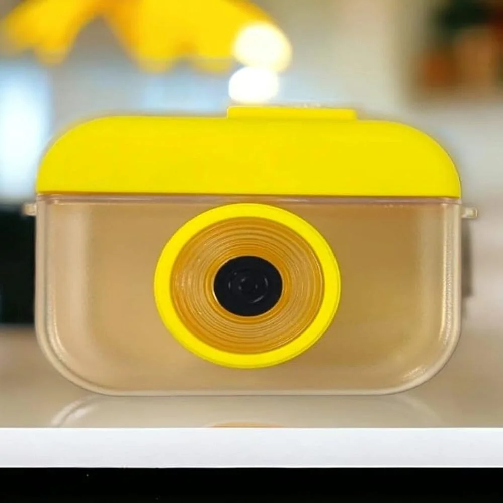 Camera Bottle | Cup Straw Outdoor Leak-proof Student Camera Water Bottle - Yellow