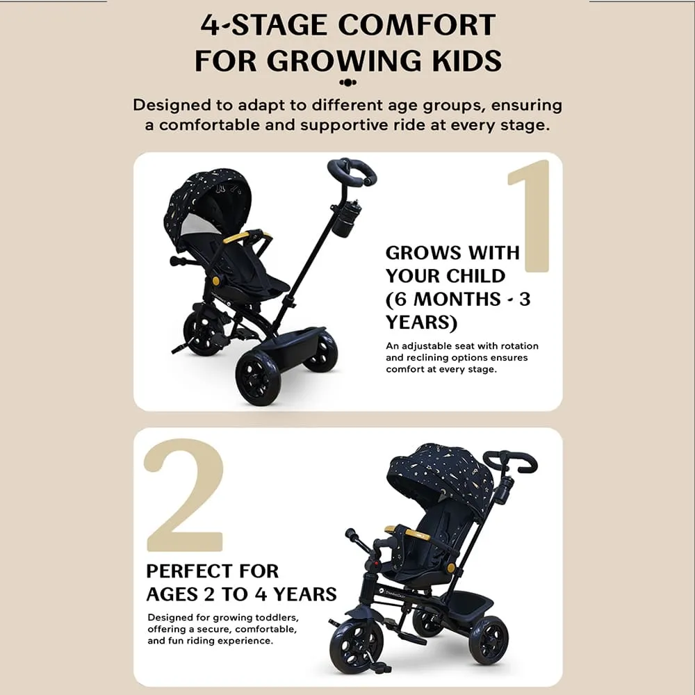 Kids tricycle with parental control