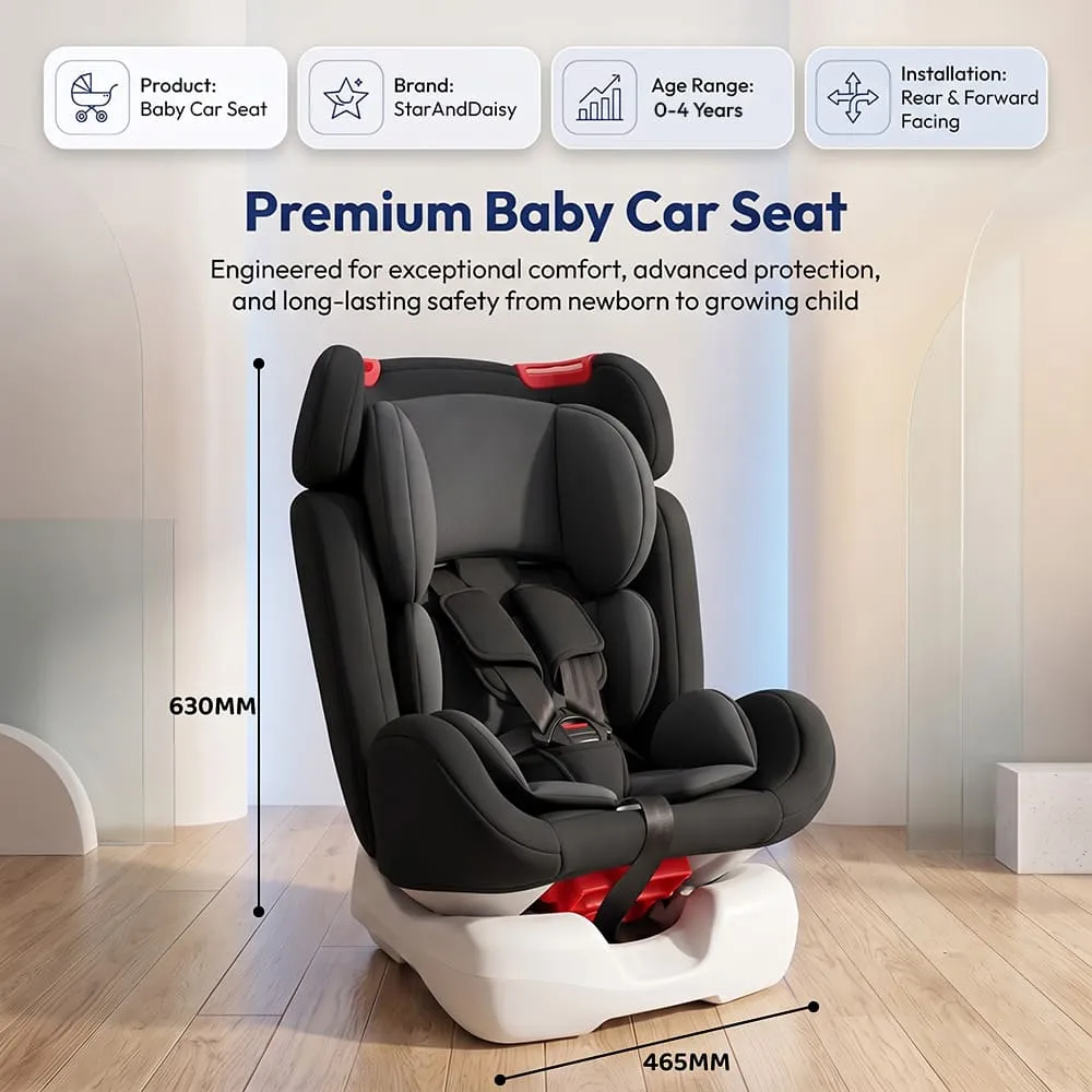 details and dimension baby car seat G401 black