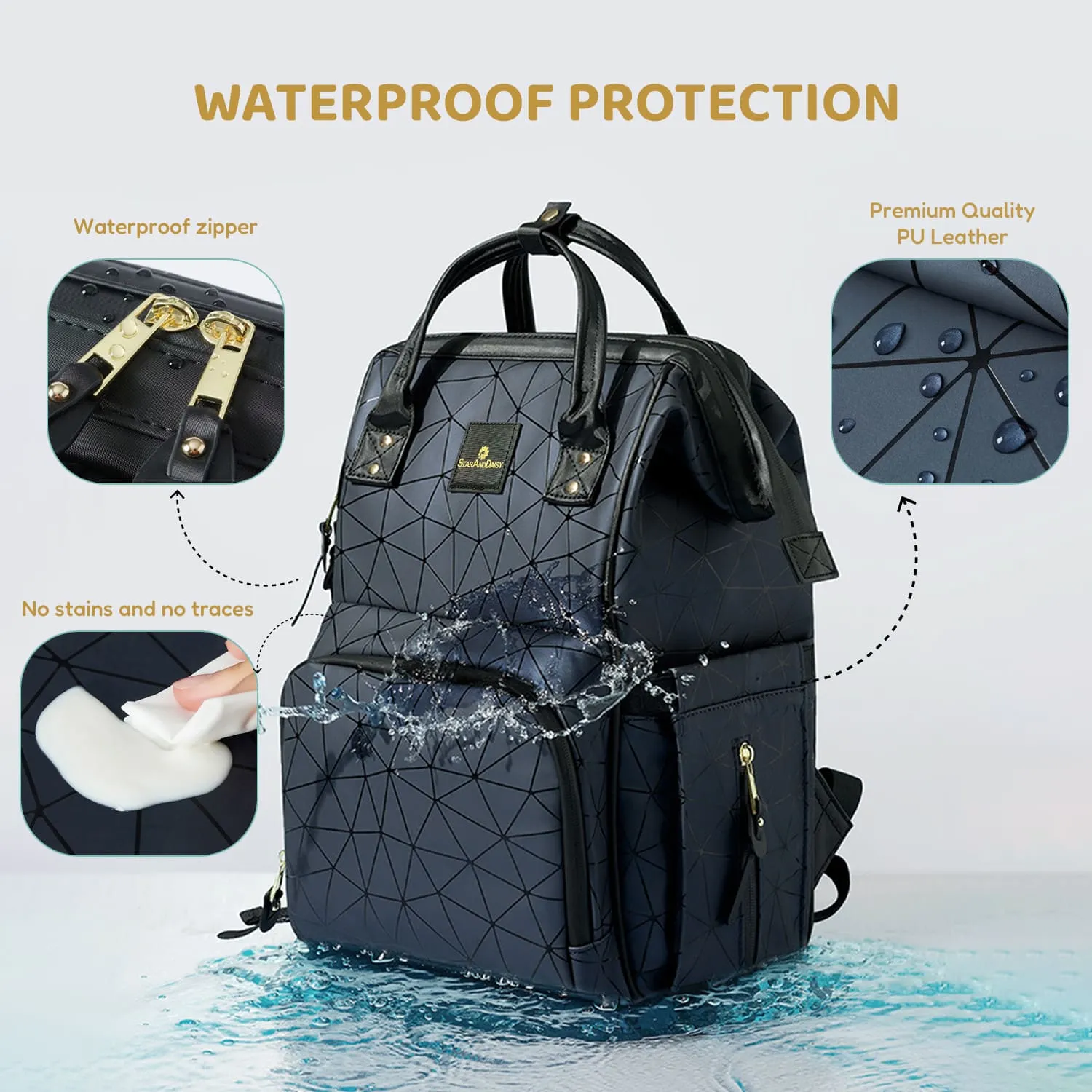 Diaper Bag With Waterproof Material