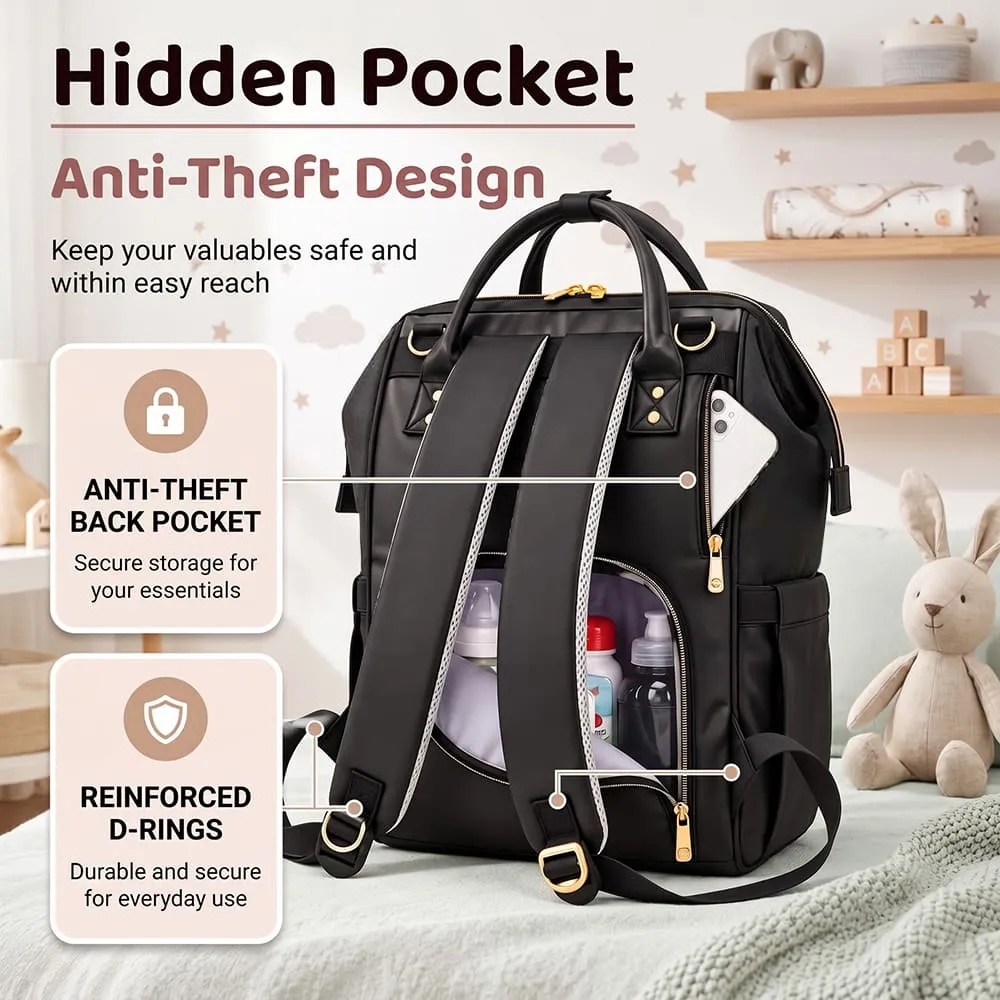 hidden pocket Cozy carry bag black