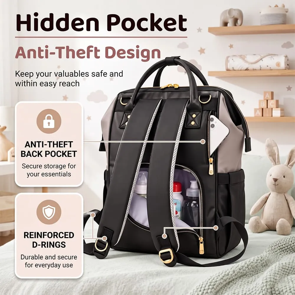 hidden pocket Cozy carry bag grey black