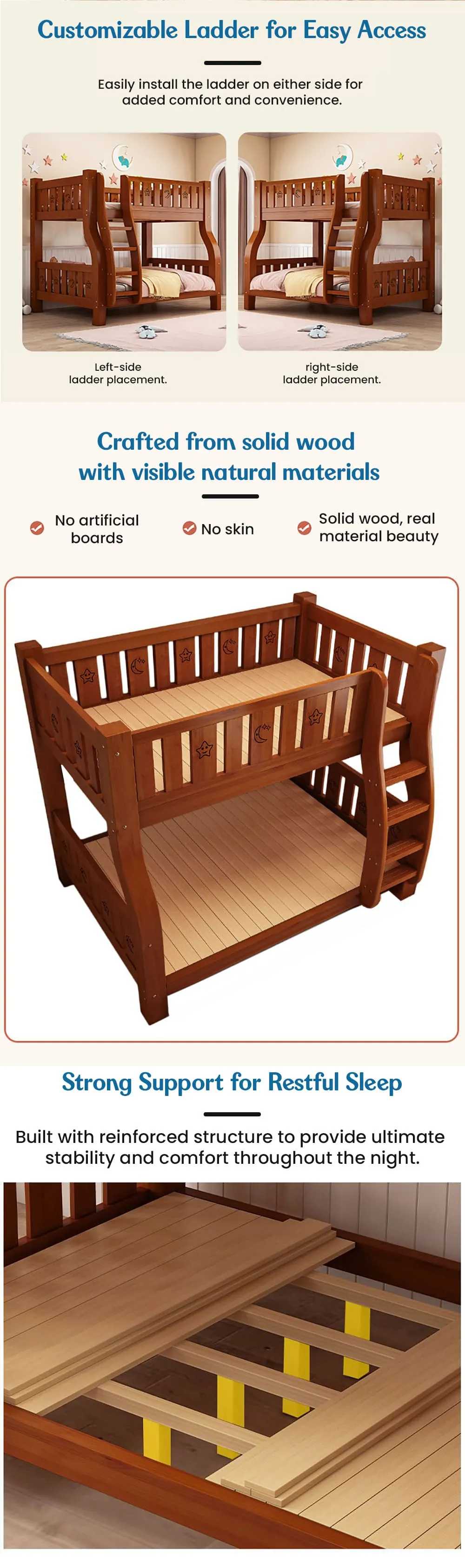 Kids Bed with Bookshelf