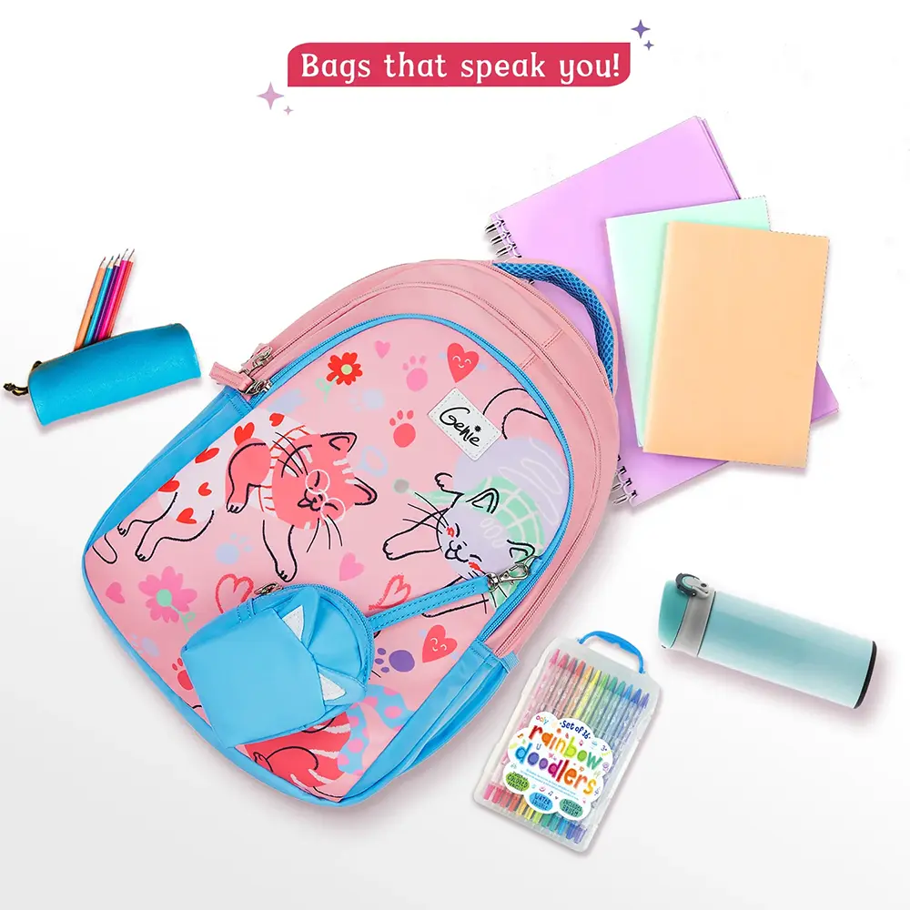 kids school bag-pink 1
