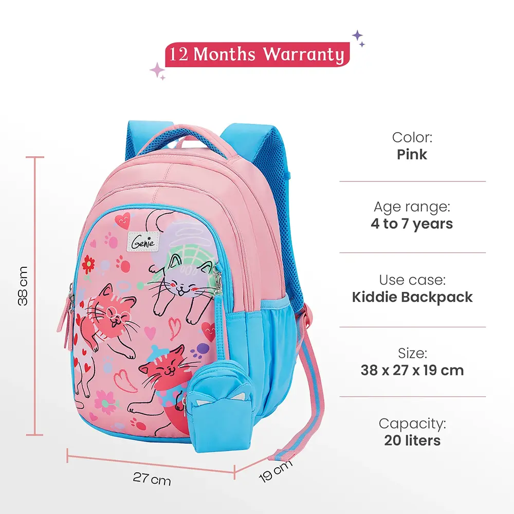 kids school bag-pink 2