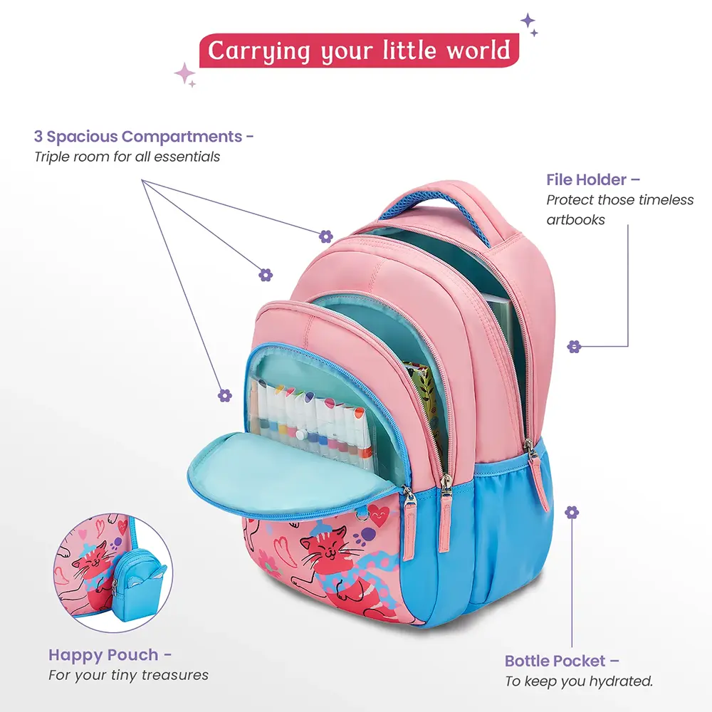kids school bag-pink 6