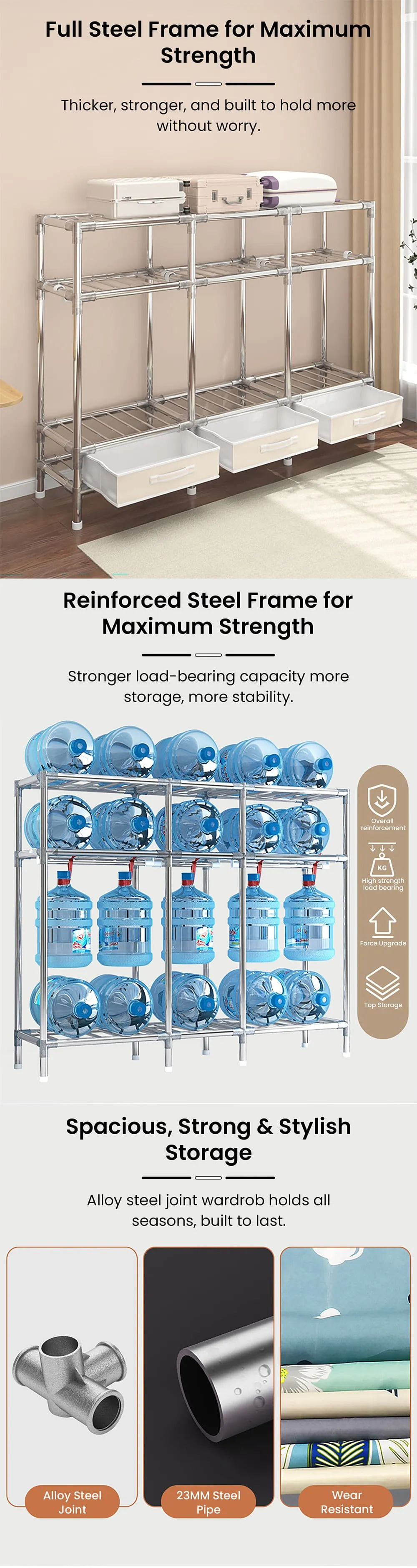 Stylish Kids Wardrobe for Small Space