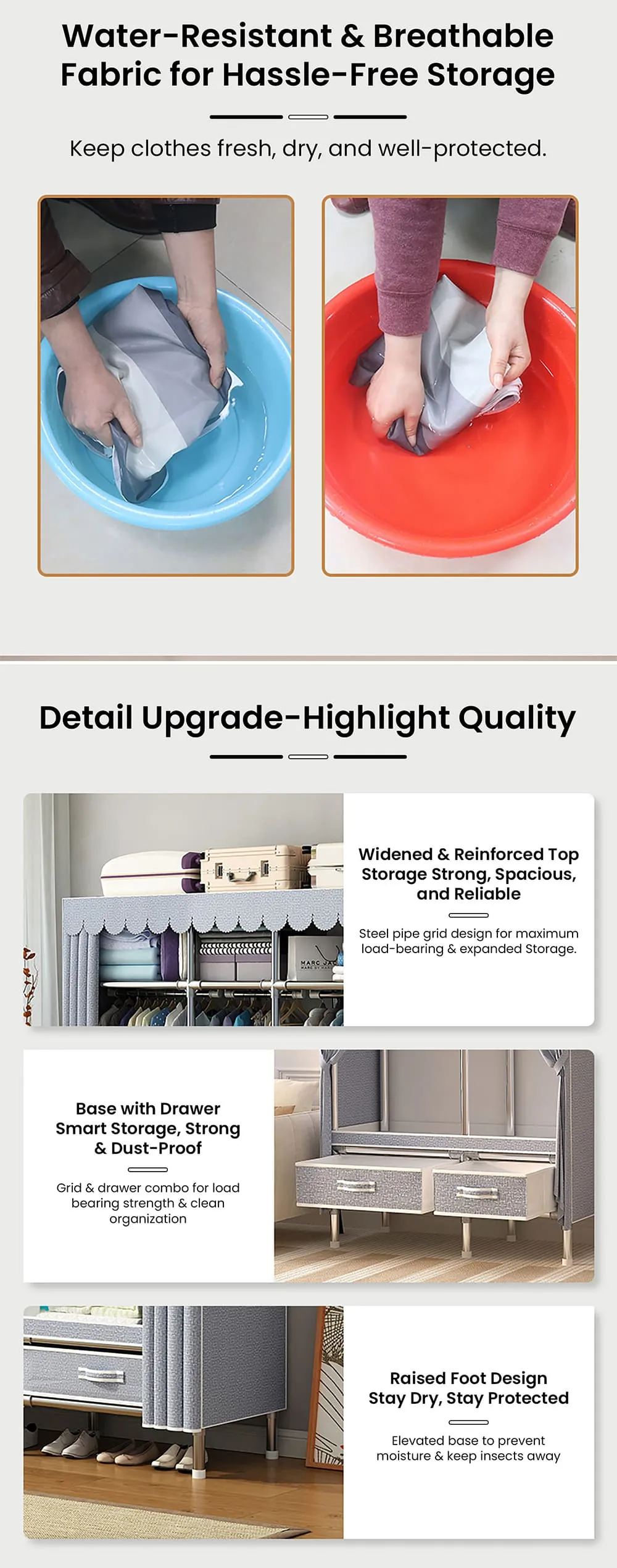 Easy-to-Assemble Kids Wardrobe