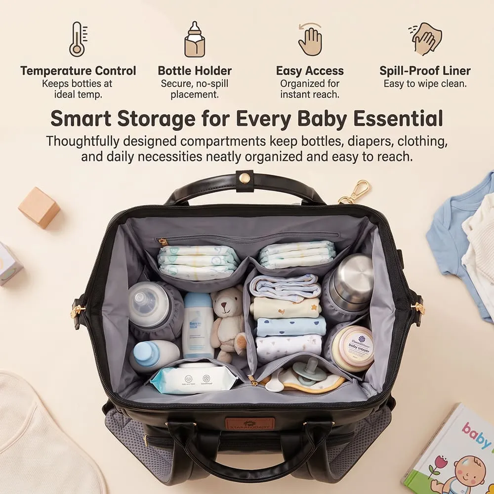 large space Cozy carry bag black