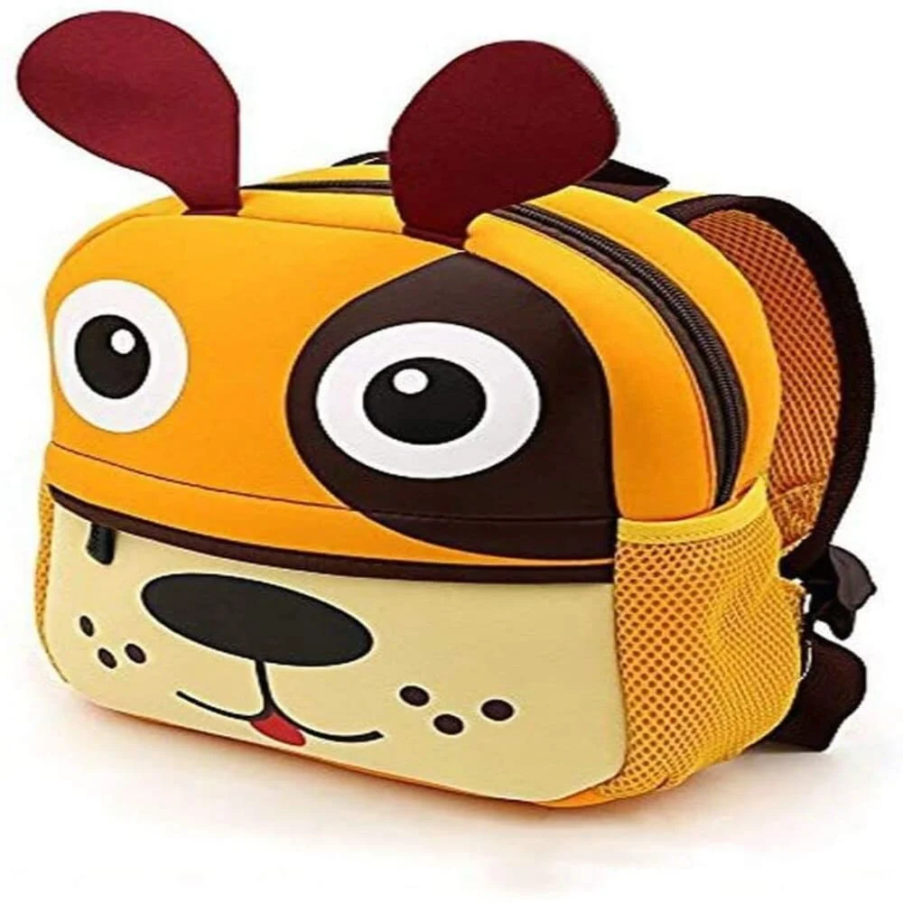 Puppy Cute Kids Backpack For Girls, Lightweight Materials, Puppy Face With Floppy Ears - Yellow