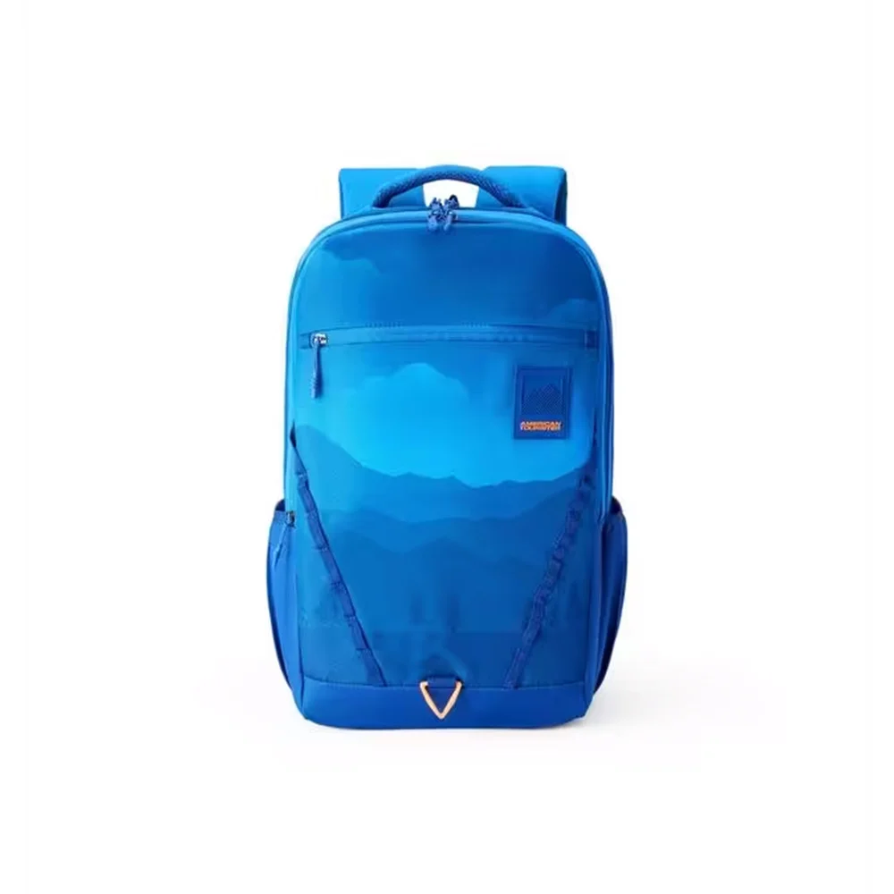 American Tourister Trendy School Backpack for Children, 3 Full Compartments, Printed Design Backpack 33 Ltr - Met 4.0 Style-Mid Night Blue
