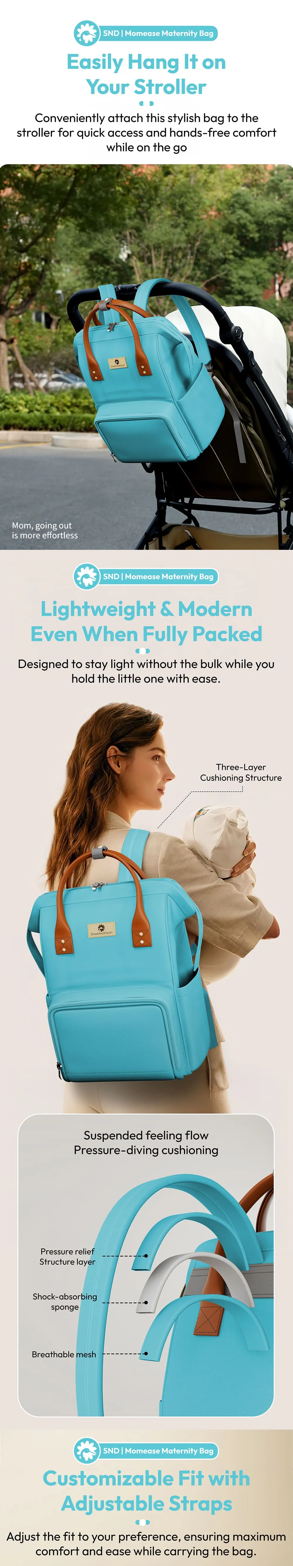 Trendy Maternity Bag for Fashionable Moms