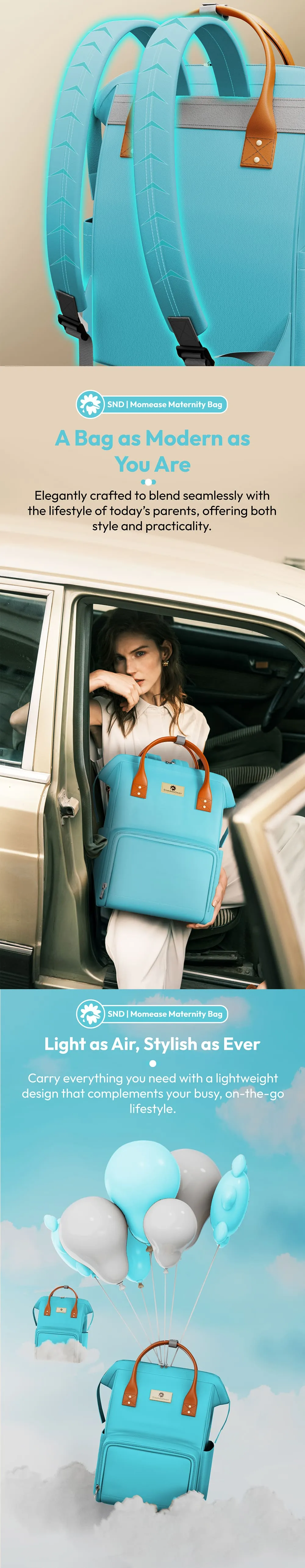 Trendy Maternity Bag for Fashionable Moms