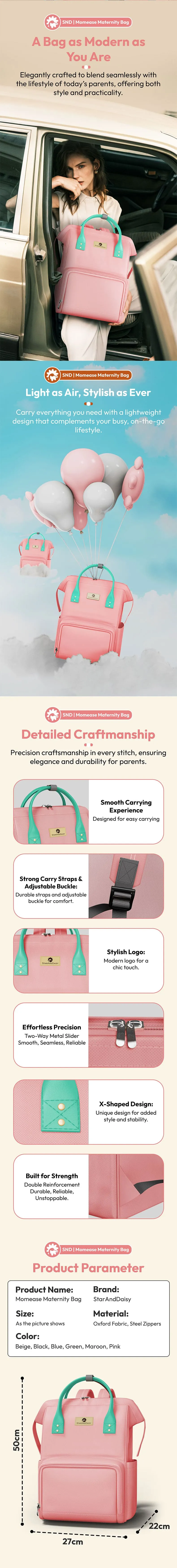Specification of  Diaper Bags