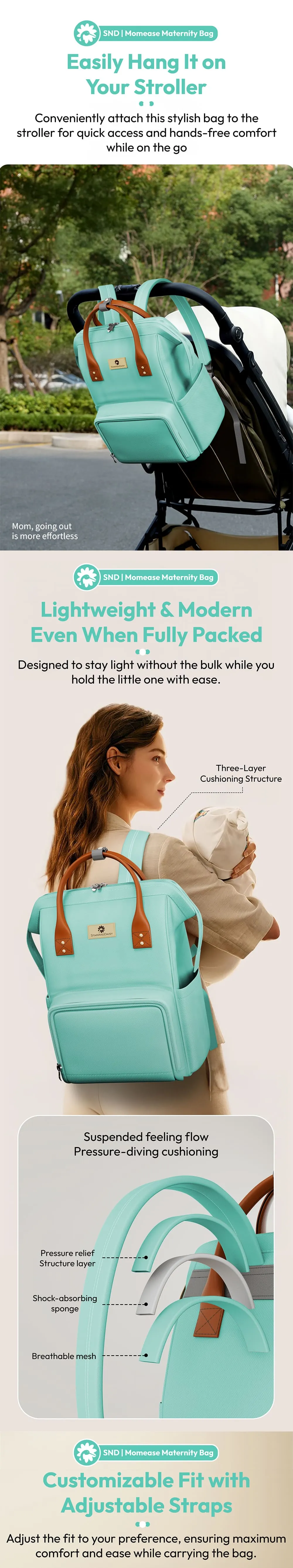 Trendy Maternity Bag for Fashionable Moms