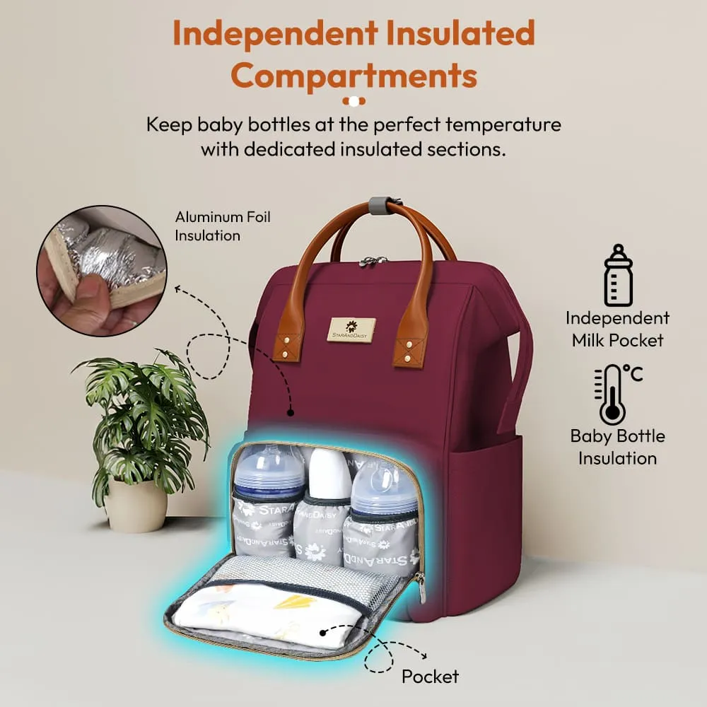 Diaper Bag With Insulated Pockets