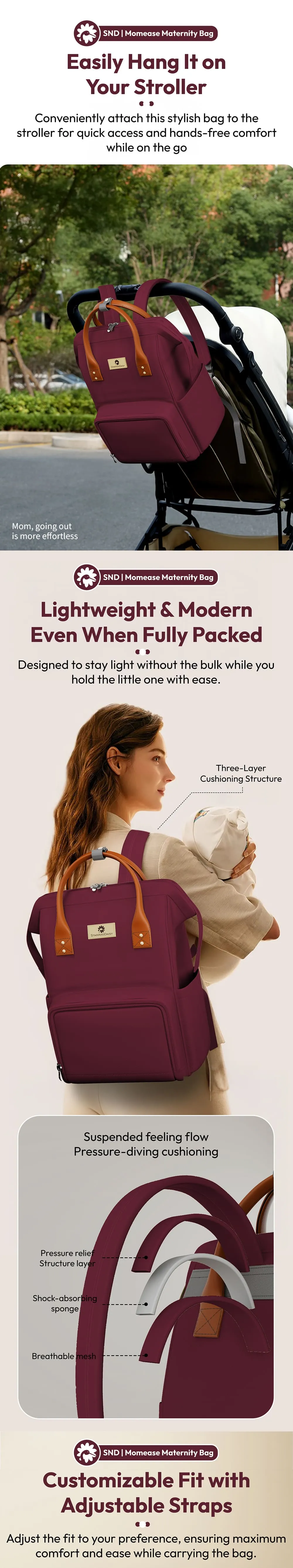 Trendy Maternity Bag for Fashionable Moms