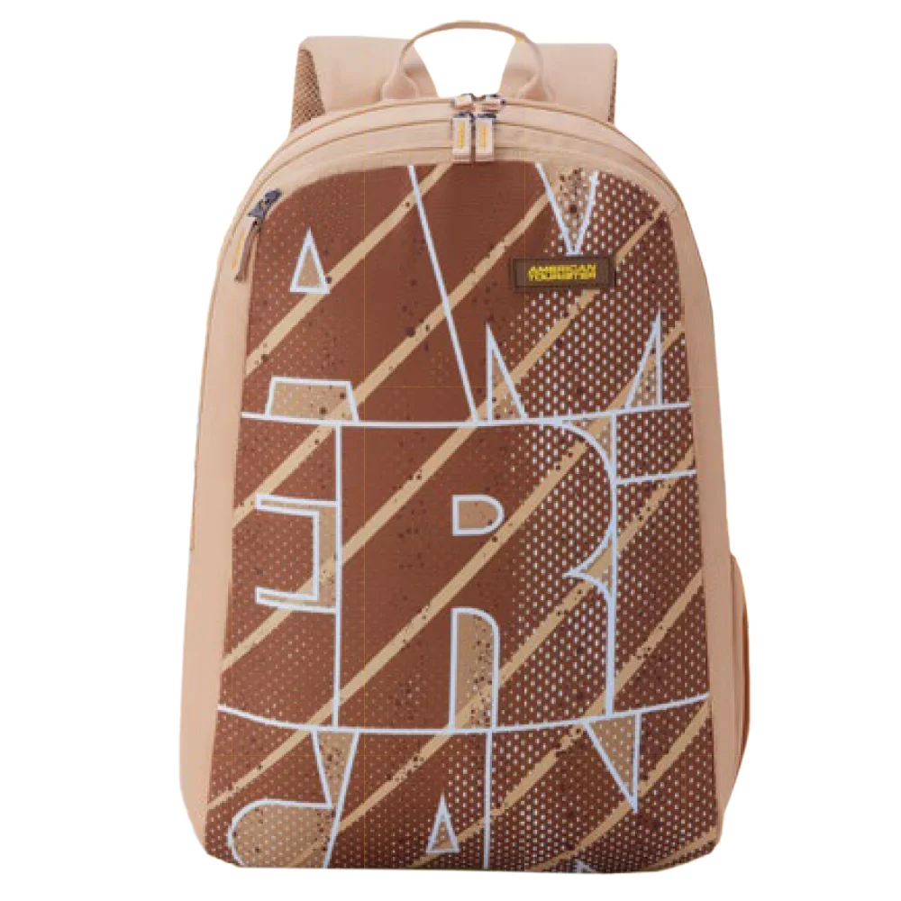 American Tourister Casual Backpack for School with 2 Full Compartments, 29 Ltr Unisex Backpacks - Neo 4.0L Brown