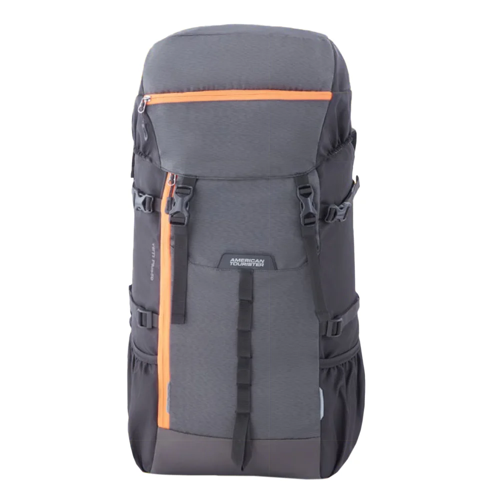 American Tourister 50 L Outdoor Bag Backpack Kids with Large Capacity, Unisex Backpacks for Travel and Camping - Yeti Plus Blue Style 01-LCY Black