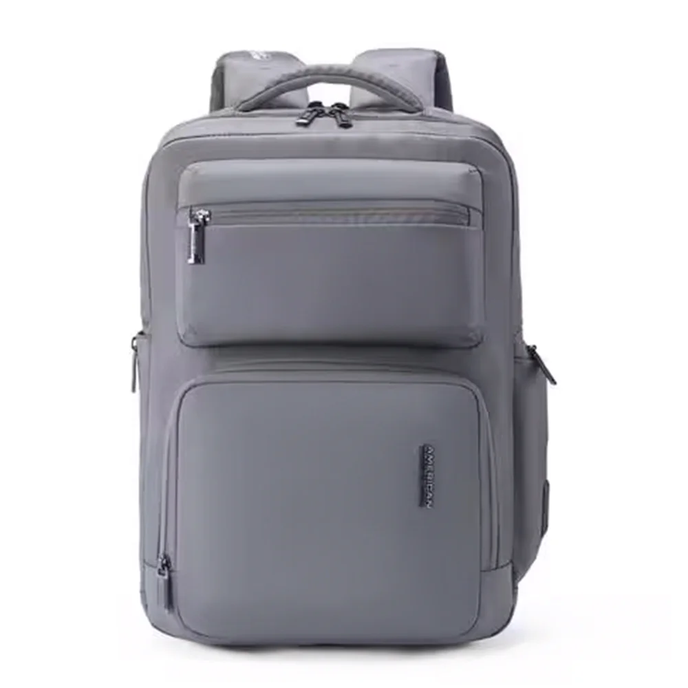 American Tourister Backpacks for School with 2 Full Compartment & 2 front Compartment, Waterproof, 19Ltrs Bags - Zork pro Charcoal Grey