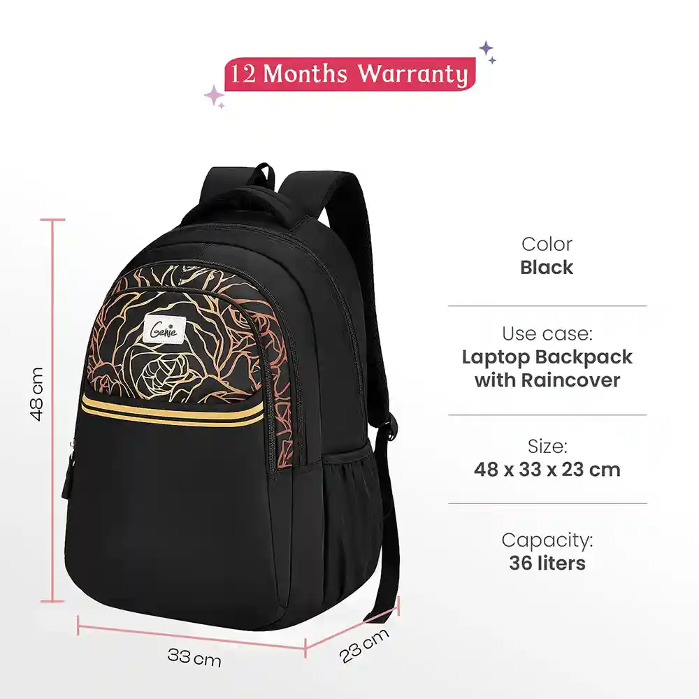 Genie Stylish Laptop Backpack with Padded Laptop Sleeve
